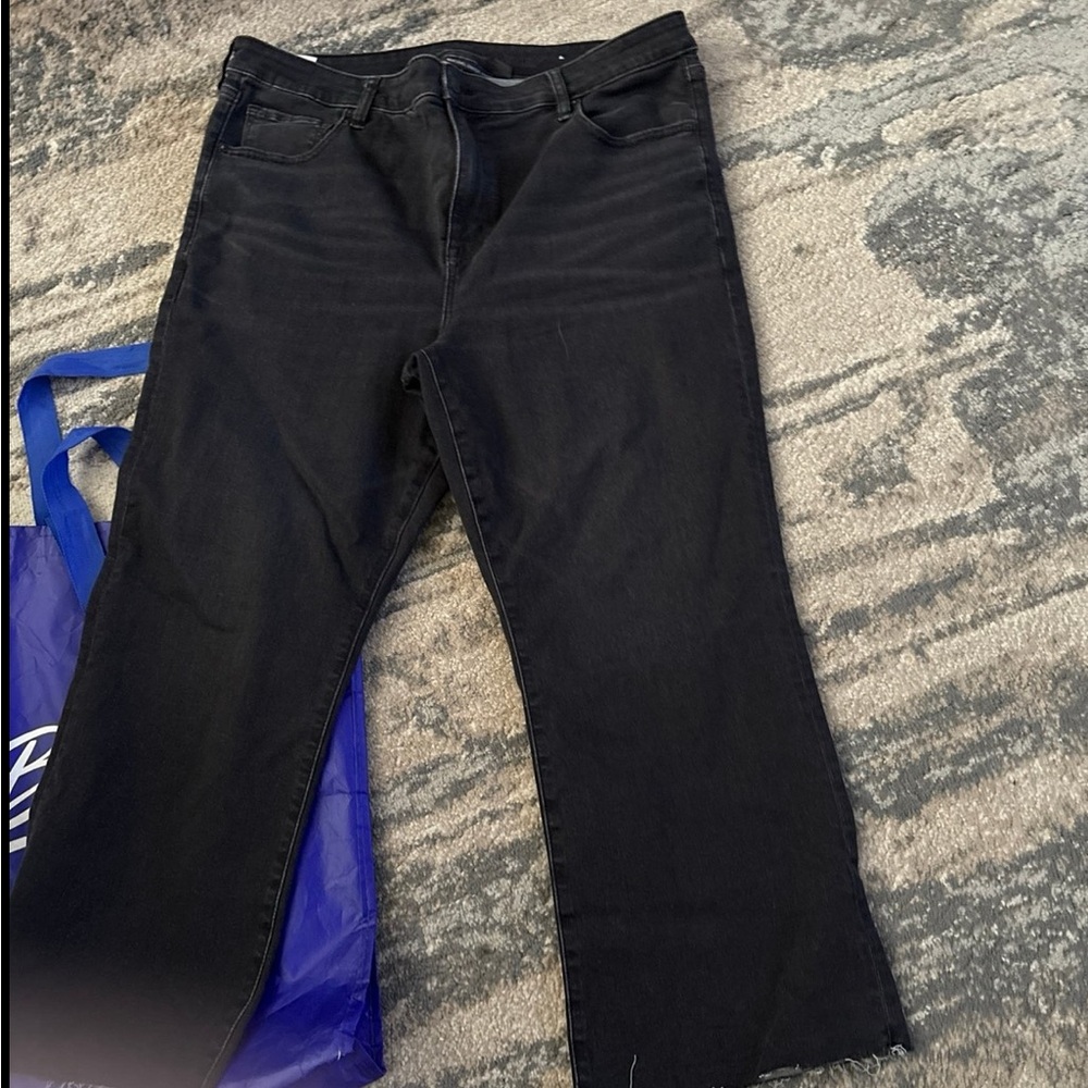 American Eagle Outfitters Black Flare Wide Leg Jeans